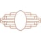 Ekena Millwork Elizabeth Wood Fretwork Pierced Ceiling Medallion, Cherry, 16"W x 8"H x 4 3/8"IW x 7 5/8"IH x 3/8"T CMWP16X08X0375EBCH - alternate 1